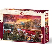ART PUZZLE 2000 Parça Karavan Kampı Yapboz Eğlenceli Tasarım 3+ Yaş İçin Zeka Geliştirici