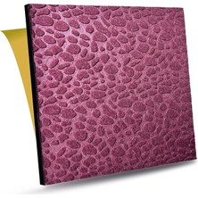 Kendinden Yapışkanlı Ses ve Isı Yalıtım Paneli, Akustik Duvar Paneli, Ses Yalıtım Süngeri, Keçe Kaplı Sünger 41X41 cm 6 Adet/1 M² Bordo