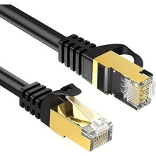 Lan Internet Data Modem Kablosu (Cat 7 Ethernet Modem RJ45 Uçlu Jacklı Network Adsl) (3 Metre)