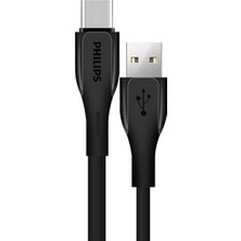 DLC4001A Usb-C Şarj ve Data Kablosu, Hızlı Şarj, 3A Yüksek Akım, 1 Metre, Dayanıklı Slikon Kablo (Siyah)
