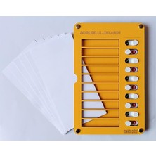 Eğitici Günlük Rutin Checklist Görev ve Sorumluluk Tablosu (Sarı)