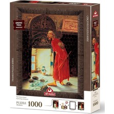 Puzzle Kaplumbağa Terbiyecisi 1000 Parça Çerçeveli Puzzle