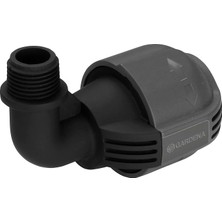 Sprinkler Sistemi L Parça Dış Dişli: Boru Ucuna Bağlantı Için Bağlantı Parçası, 25 mm x 1/2 Inç, Quick&easy Bağlantı Teknolojisi, Kendinden Contalı Dişli Bağlantı (2780-20)