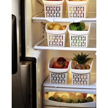 Sepeti Dolap Içi Düzenleyici Sepet Organizer Beyaz 4 Adet 30X16X17