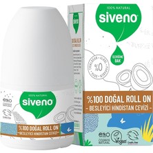 %100 Doğal Roll On Hindistan Cevizli Deodorant Ter Kokusu Önleyici Bitkisel Lekesiz Vegan 50 ml