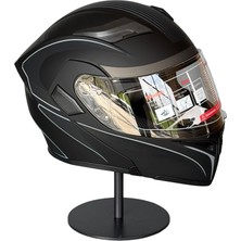 Scharf 902 Çene Açılır Motosiklet Kaskı – Güneş Gözlüklü (Şeffaf Vizörlü) R Grey