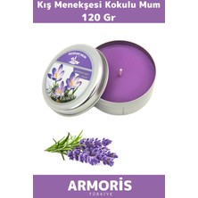 Armoris Yeni Nesil Aromatik Arınma Huzur Meditasyon Esans Dekoratif Mum Oda Kokusu 120G Teneke Kutu
