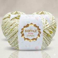 Samur Spark Pullu Iplik 105 Krem-Altın 50 GR-145 mt 3 Adet