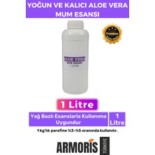 Armoris Yeni Kalıcı Yoğun Kaliteli Yağ Bazlı Tüm Ürünlerle Kullanıma Uygun Aloe Vera Mum Esansı 1 Lt