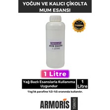 Armoris Yeni Seri Kalıcı Yoğun Kaliteli Yağ Bazlı Tüm Ürünlerle Kullanıma Uygun Çikolata Mum Esansı 1 Lt