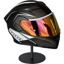 Scharf 902 Çene Açılır Motosiklet Kaskı – Güneş Gözlüklü (Rosepink Vizörlü) S White