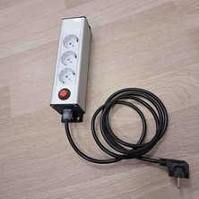 Scs Pazar Bürotik Priz Kutusu Alüminyum Blok Grup Priz