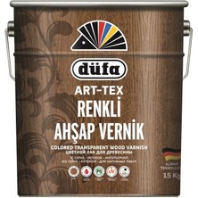 Düfa Art-Tex Renkli Ahşap Verniği 15 Lt