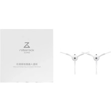 Roborock S8 Pro Ultra Robot Süpürge Uyumlu 2'li Yan Kıl Fırça Orijinal - Beyaz