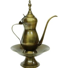 Ibrik Sahanlı Antik Kabartmalı Dekoratif Hediyelik