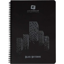 Schoeller A.SPR.DFT.100.04 A4 120 Gr. 60 Yp Sipralli Pp.kapak Siyah Defter .