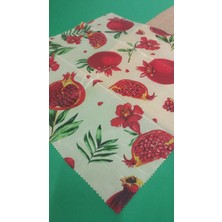 APİMELİSSAA %100 DOĞAL BALMUMLU GIDA SAKLAMA BEZİ NAR DESENLİ SÜRDÜRÜLEBİLİR