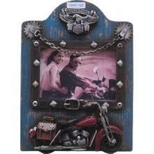 Dekoratif Metal Çerçeve Motosiklet Dekorlu Vintage Hediyelik
