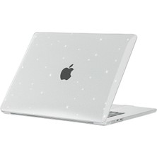 Storemax Oktaysell Minesk Macbook Pro M1 / M2 13'' ile Uyumlu Sert Polikarbonat Koruyucu Kılıf (A1706/A1708/A1989/A2159/A2251/A2289/A2338) (Simli Şeffaf)