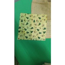 APİMELİSSAA %100 DOĞAL BALMUMLU GIDA SAKLAMA BEZİ AVAKADO DESENLİ SÜRDÜRÜLEBİLİR