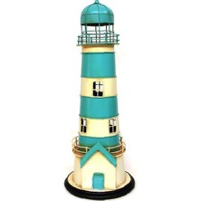 Dekoratif Metal Deniz Feneri Kumbara Vintage Biblo Hediyelik