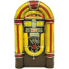 Dekoratif Metal Müzik Kutusu Kumbara Vintage Hediyelik
