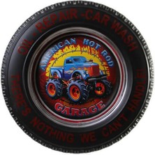 Dekoratif Araba Tekerleği 4x4 Temalı LED Işıklı Vintage Hediyelik