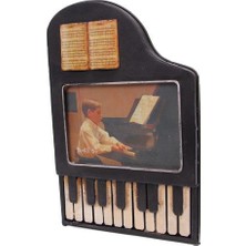 Dekoratif Metal Çerçeve Piyano Temalı