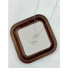 SY Aksesuar Çelik Renkli Taşlı Kolye 45CM