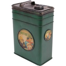 Dekoratif Metal Yakıt Bidonu Kumbaralı Vintage Hediyelik