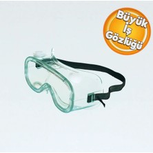 Honeywell Şeffaf Büyük Iş Gözlüğü Çapak Gözlüğü Lastikli