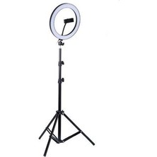 Selfie LED Işık 10INÇ Youtube,makyaj,kuaför 26CM-2M Stand