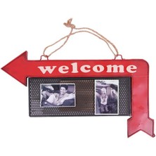 Dekoratif Metal Kapı Yazısı Yön Tabelası Çerçeveli Hediyelik