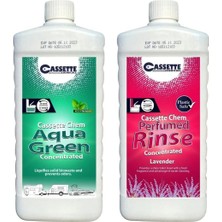 Storemax Oktaysell Cassettechemıcals Karavan-Tekne Tuvalet Kimyasalı-Atık Parçalayıcı ve Koku Giderici 2'li Set