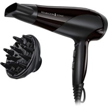 Storemax Oktaysell Remington Iyonik Saç Kurutma Makinesi, 2200 W, 3 Isıtma ve 2 Ayrı Fan Kademesi + Soğutma Kademesi, Difüzör Başlıklı, D3198 [amazon'a Özel]