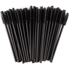 Storemax Oktaysell 50 Adet Kirpik Fırçası, Tek Kullanımlık Kirpik Fırçası, Kirpik Fırçası Seti, Rimel Fırçası, Maskara Aplikatörü (Siyah)