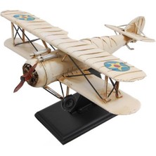 Dekoratif Metal Uçak 2 Kanatlı Biblo Dekoratif Hediyelik