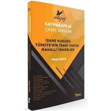 Storemax Oktaysell Imtiyaz Kaymakamlık Çıkmış Sorular Idare Hukuku-Türkiye'nin Idari Yapısı- Mahalli Idareler