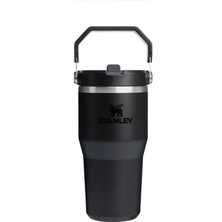 Storemax Oktaysell Stanley Iceflow Flip Straw Tumbler Pipetli Termos Bardak, Siyah, 0.60 Litre