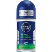 Storemax Oktaysell Nıvea Men Fresh Sensation Roll On Deodorant 50 Ml,72 Saat Anti-Perspirant Koruma