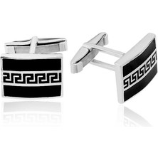 925 Ayar Gümüş Dikdörtgen Kol Düğmesi