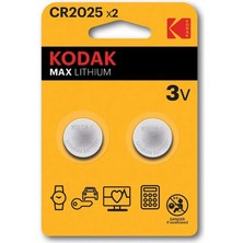 Storemax Oktaysell Kodak 2 Adet Ultra Lityum CR2025 Para Pil