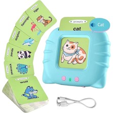 Storemax Oktaysell Streak Ingilizce Erken Eğitim Kartı 224 Adet Flash Sesli Konuşan Kartlar Mavi