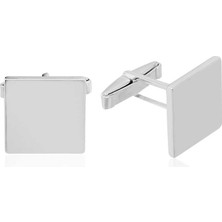 925 Ayar Gümüş Kare Kol Düğmesi