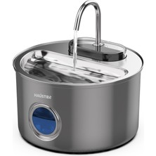 Storemax Oktaysell Haustier WF009LS-M Otomatik Kedi Su Çeşmesi,kedi Su Sebili, Su Pınarı 3.5lt Geniş Hazne, SUS304 Çelik, Ultra Sessiz, Çok Katmanlı Filtrasyon, Pencereli Metal Tasarım