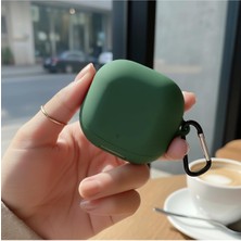 Storemax Oktaysell Caseonn Kılıf Askı Aparatlı Mat Silikon Yeşil Yeşil Soundcore Liberty 4 Pro ile Uyumlu