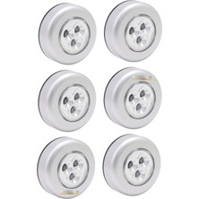 Sedoa Çadır Lambası Dokunmatik Pilli LED Işık 6 Adet Kamp Çadır Dolap Raf Kitaplık Aydınlarma Dekor Lamba