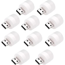 Storemax Oktaysell USB Mini LED Lambalar, Okuma Işığı, USB Gece Lambası, Mobil Led, Bebek Uykusu, Mobil Şarj Lambaları Için Küçük Yuvarlak Işıklar (10 Adet)