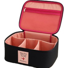 Storemax Oktaysell Seyahat Tipi Bölmeli Makyaj Kozmetik Çantası Organizer (Siyah)