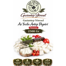 Gaziantep Yöresel Az Tuzlu Koyun Peyniri 2,5 kg Doğal Geleneksel Ev Lezzeti